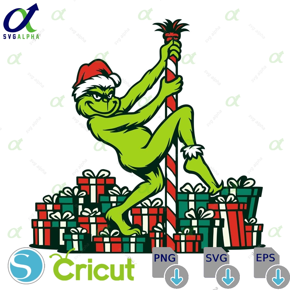 Funny Grinch Pole Dance Svgnaughty Christmas Grinch Clipartgrinchmas Party Shirt Design Xmas Gifts Digital Download